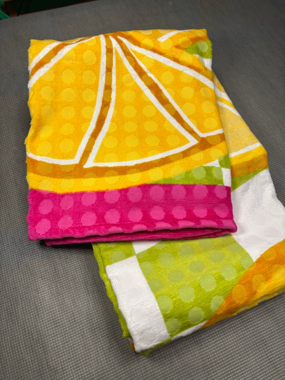 Better Homes And Gardens Bright Citrus Beach Towels - Yellow, Pink, Green, White - Picture 10 of 10